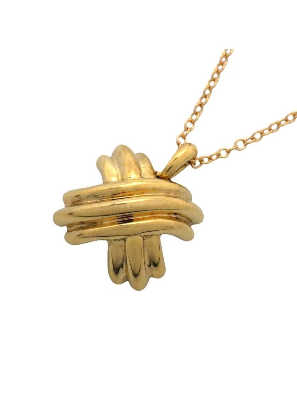 Tiffany & Co Necklace Signature 18k Yellow Gold